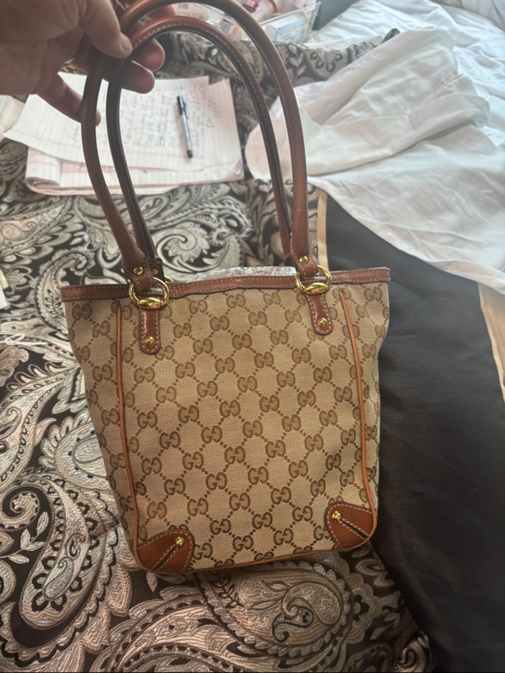 Vintage gucci small tote